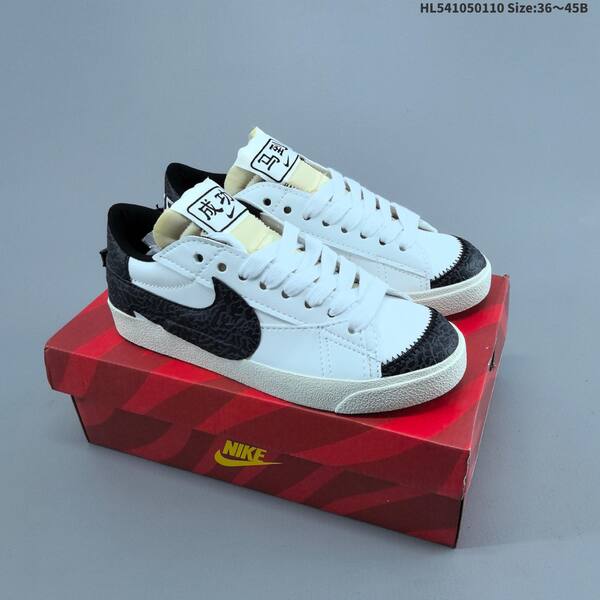 Nike Blazer Low 77 Jumbo white red cream EU 36-45 skate shoe