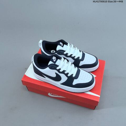 Nike Court Borough Low 2 GS White Black Red EU 36-44 Skate Shoe - Unisex (BS-59890)