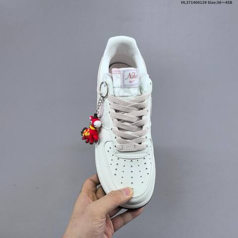 Nike Air Force 1 Low Off White Light Pink Light Blue Dark Brown EU 36-45 Sneaker - Unisex (BS-61669)