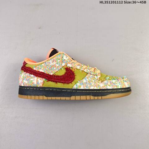 Nike Dunk SB Low Olive Green Bright Red Orange Multicolor Black EU 36-45 Skate Shoe - Unisex (BS-63828)