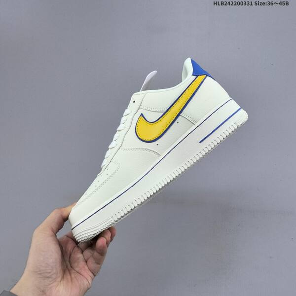 Nike Air Force 1 07 Low sail yellow blue EU 36-45 sneaker