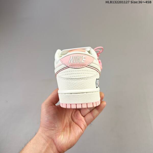 Nike SB Dunk Low Labubu Custom sail light pink white EU 36-45 skate shoe
