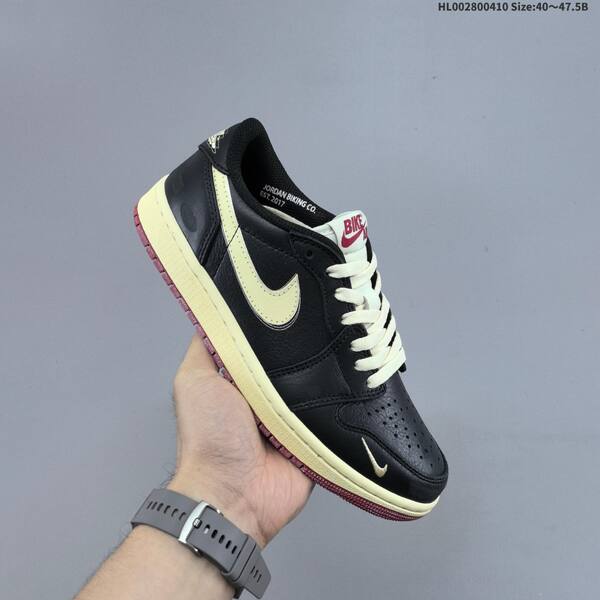 Jordan Nigel Sylvester x Air Jordan 1 Low OG SP "Better With Time" Black/Sail/Burgundy EU 40-47.5 lifestyle