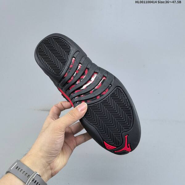 Jordan Air Jordan 12 Retro black/red 36~47.5B basketball