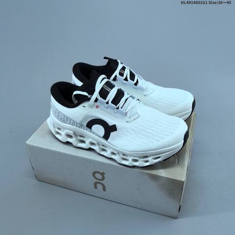 On Cloudmonster Void White Black Or Triple Black EU 36-45 Running Shoe Running Sneakers - Unisex (BS-69683)