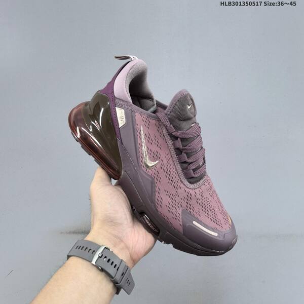 Nike Air Max 270 Flyknit purple grey black rose gold EU 36-45 running shoe