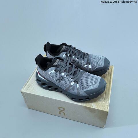 On Cloudsurfer Trail Grey Black Or White EU 36-45 Trail Shoe Trail Running Sneakers - Unisex BS-69512
