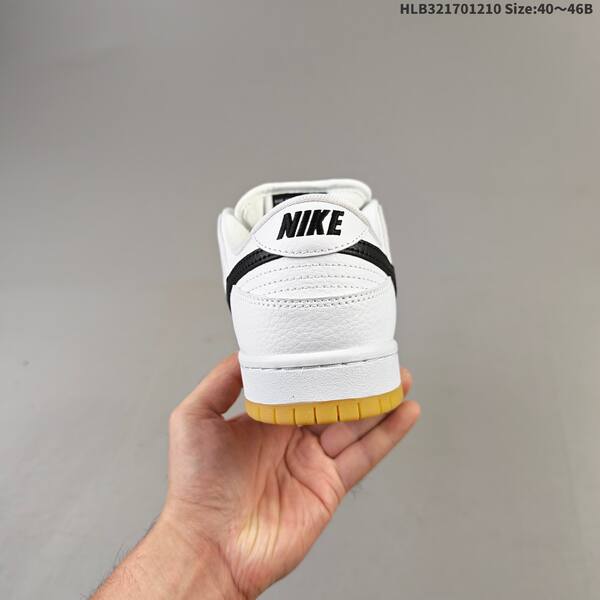 Nike SB Dunk Low Pro white black gum EU 40-46 skate shoe