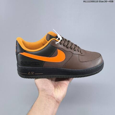Nike Air Force 1 07 GTX CK2630-201 Brown Orange Black Dark Green EU 36-45 Sneaker - Unisex (BS-62076)