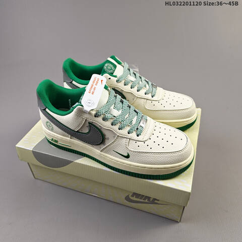 Nike Air Force 1 07 Low Off White Dark Green Grey EU 36-45 Sneaker - Unisex (BS-63425)