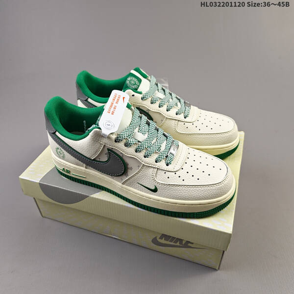 Nike Air Force 1 07 Low off white dark green grey EU 36-45 sneaker