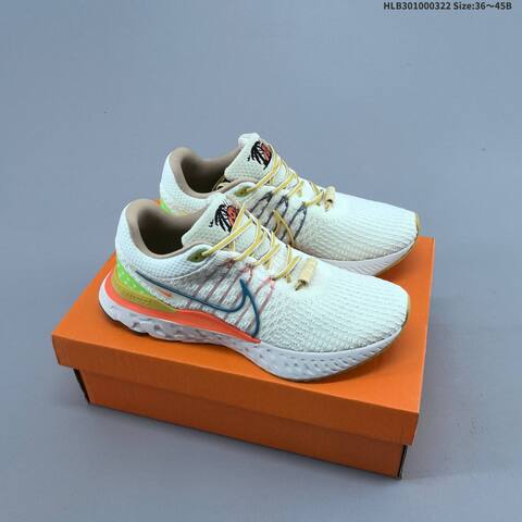 Nike Zoom React Infinity Run FK 3 White Black Blue Pink Green EU 36-45 Running Shoe - Unisex (BS-61200)