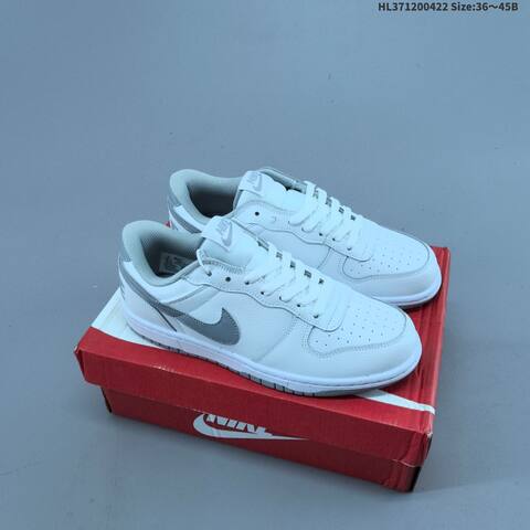 Nike Big Low Black White White Gray EU 36-45 Skate Shoe - Unisex (BS-60587)