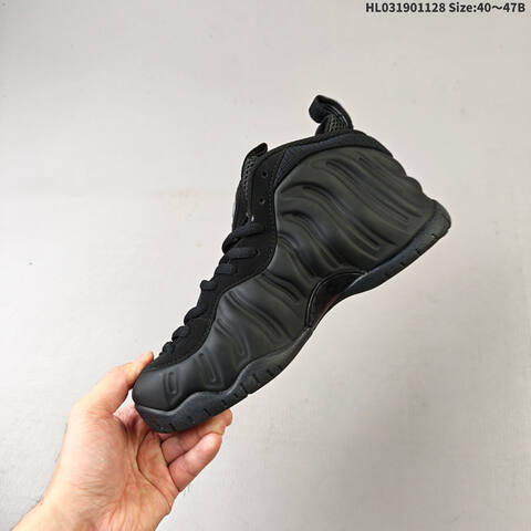 Nike Air Foamposite One Black Dark Grey White EU 40-47 Basketball Shoe - Men's (BS-62996)