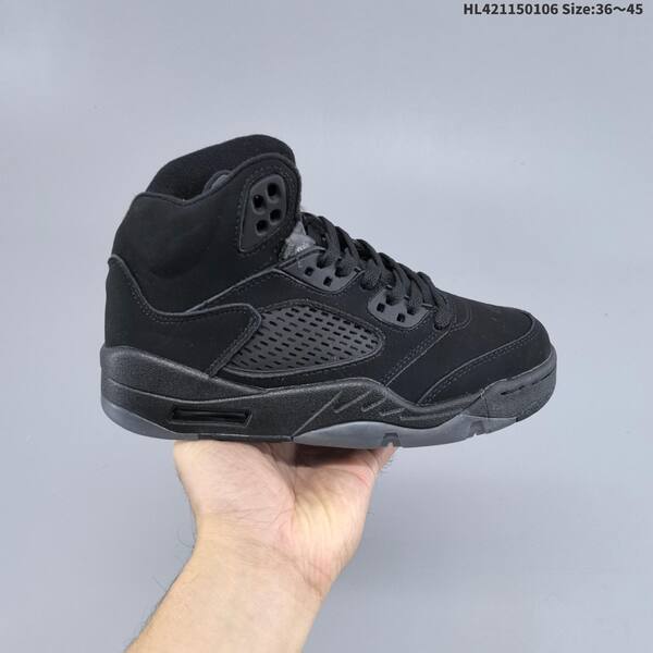Jordan Air Jordan 5 Retro black / wolf grey 36~45 basketball