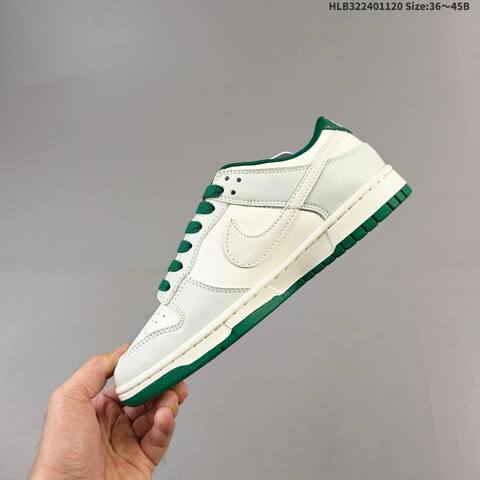 Nike Dunk Low Sail Light Grey Dark Green EU 36-45 Skate Shoe - Unisex (BS-63375)