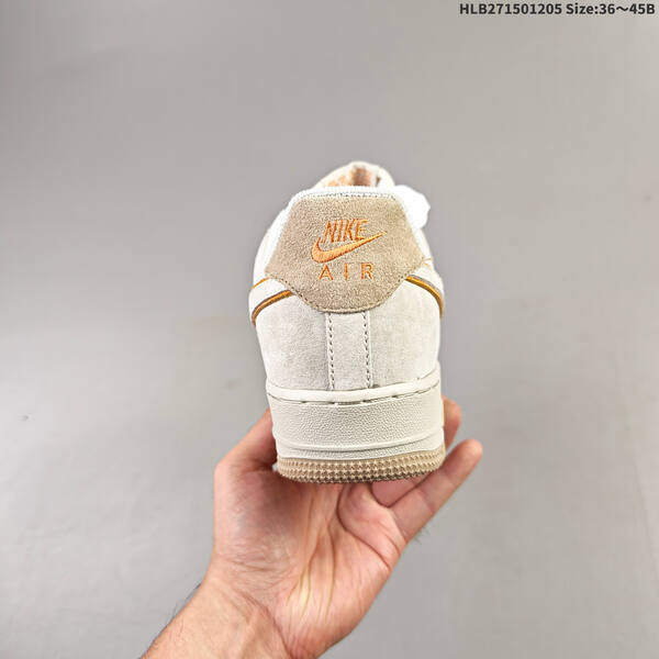 Nike Air Force 1 07 light beige orange white EU 36-45 sneaker