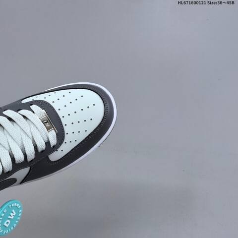 Nike Air Force 1 Low Dark Grey White Black EU 36-45 Sneaker - Unisex (BS-61840)
