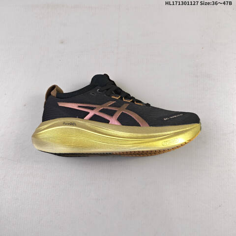 ASICS GEL-NIMBUS 27 Black Bronze Gold EU 36-47 Running Shoe Running Sneakers - Unisex (BS-69223)