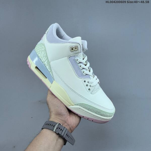 Jordan Air Jordan 3 Retro Sail / Jade Aura / pastel pink 40~48.5 basketball