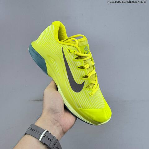 Nike Zoom Vapor 12 HC PRM White Gold Gray Yellow Teal EU 36-47 Tennis Shoe - Unisex (BS-60644)