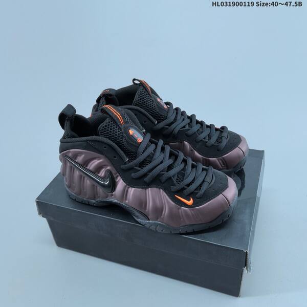 Nike Air Foamposite Pro metallic purple black orange EU 40-47 5 basketball shoe
