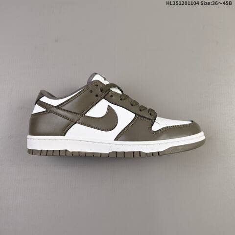 Nike Dunk Low White Olive Brown EU 36-45 Skate Shoe - Unisex (BS-63889)