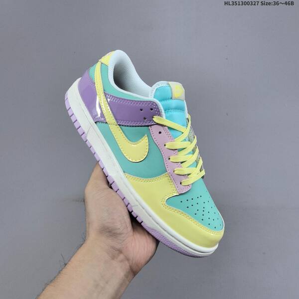 Nike SB Dunk Low teal yellow purple pink white EU 36-46 skate shoe