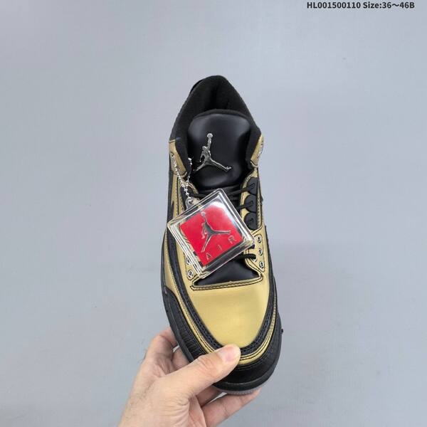 Jordan Air Jordan 3 Black/Gold EU 36-46 basketball
