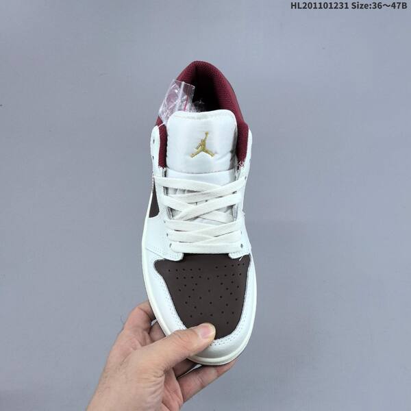 Jordan Air Jordan 1 Low white/brown/burgundy/gold EU 36-47 lifestyle