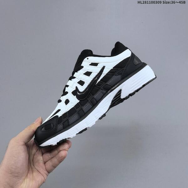 Nike P-6000 black white cream EU 36-45 running shoe