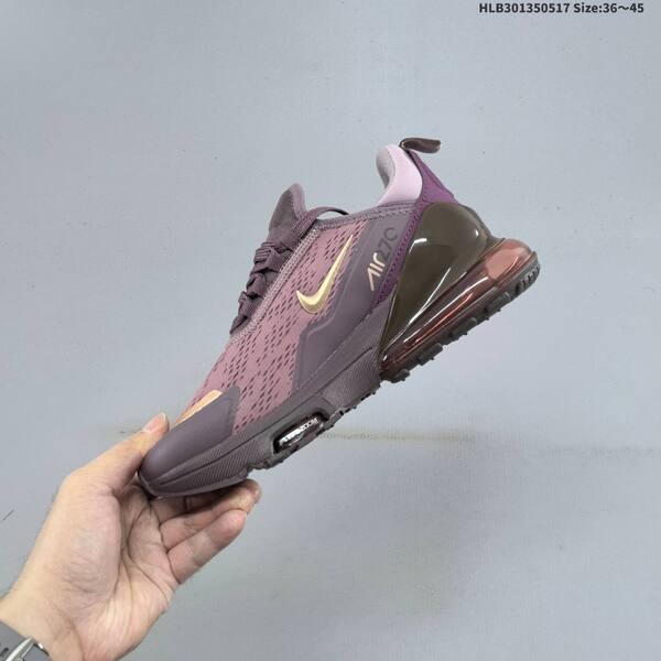 Nike Air Max 270 Flyknit purple grey black rose gold EU 36-45 running shoe