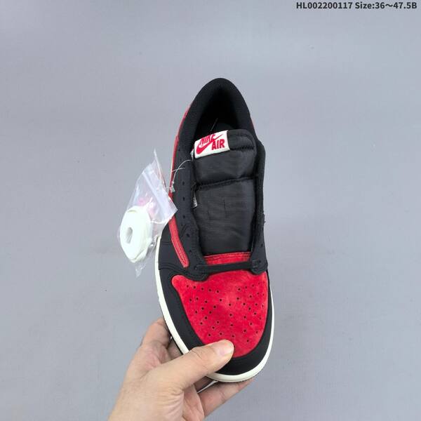 Jordan Air Jordan 1 Low black/red/white 36~47.5 basketball