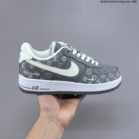 Nike Air Force 1 07 LV8 Brown White Olive EU 36-45 Sneaker - Unisex (BS-61643)