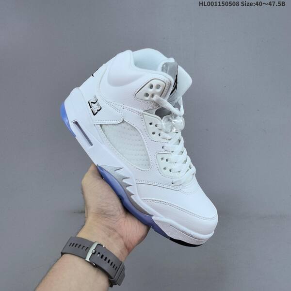 Jordan Air Jordan 5 Retro Metallic White/Silver/Black/Ice Blue EU 40-47.5 basketball