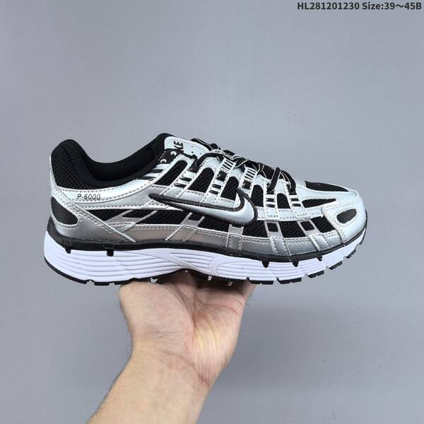 Nike P-6000 black silver white EU 39-45 running shoe