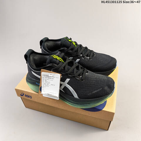 Asics Gel Nimbus 27 Black Silver Green EU 36-47 Running Shoe Running Sneakers - Unisex (BS-69234)