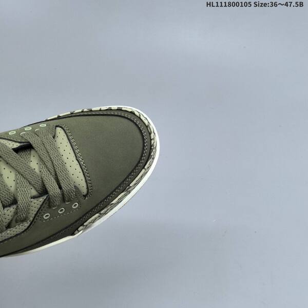 Jordan Air Jordan 3 Retro olive green / black / white / gum 36~47.5 basketball