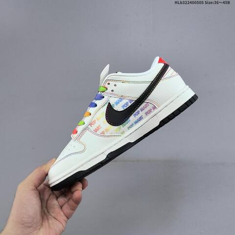 Nike Dunk SB Low White Black Red Multicolor EU 36-45 Skate Shoe - Unisex (BS-60485)
