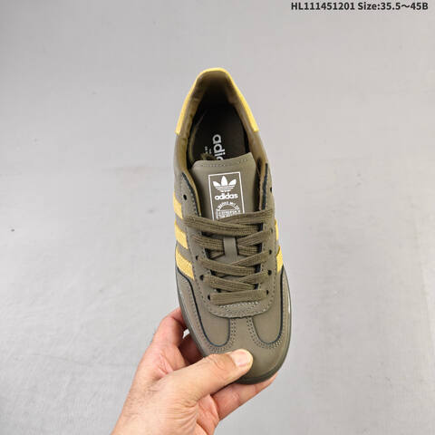 Adidas Gazelle Indoor Olive Yellow Brown White EU 35 5-45 Sneaker - Unisex (BS-65377)