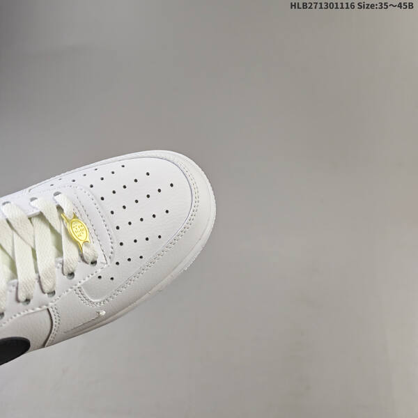Nike Air Force 1 07 white black gold EU 35-45 sneaker