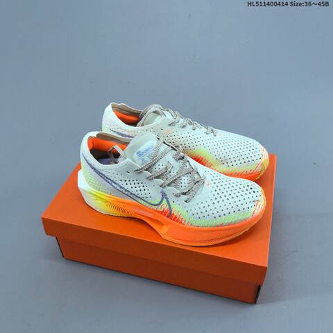Nike ZoomX Vaporfly Next 3 White Black Turquoise Purple EU 36-45 Running Shoe - Unisex (BS-60749)