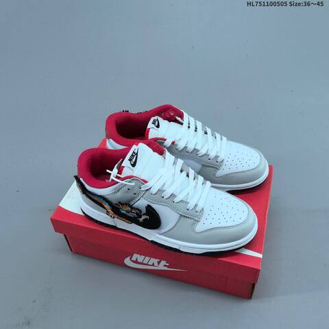Nike Dunk Low White Light Grey Mint Beige Black Red Orange Blue EU 36-45 Skate Shoe - Unisex (BS-60501)