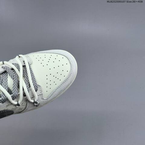 Nike SB Dunk Low Louis Vuitton Custom Off White Light Gray Dark Gray EU 36-45 Skate Shoe - Unisex (BS-62168)