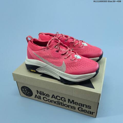Nike ZoomX Zegama Trail Red Beige Black White EU 36-45 Trail Shoe - Unisex (BS-61476)