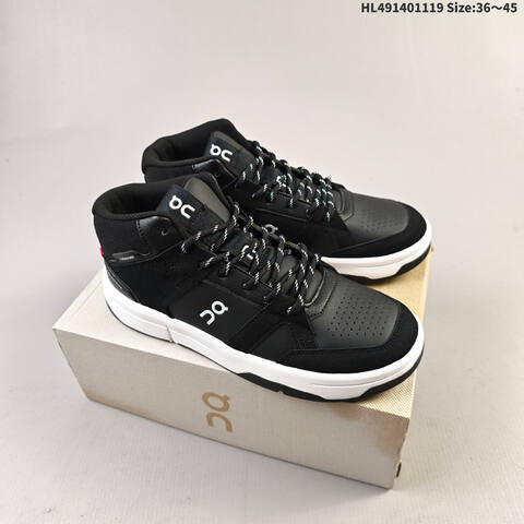 On Running THE ROGER Clubhouse Mid White Black EU 36-45 Sneaker Casual Sneakers - Unisex (BS-69804)