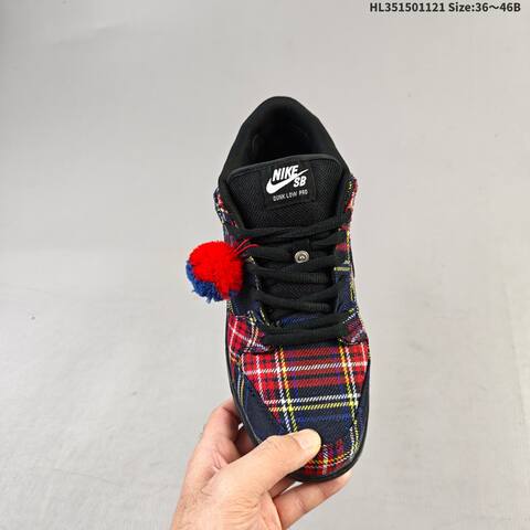 Nike SB Dunk Low Pro Black Red Blue Yellow White EU 36-46 Skate Shoe - Unisex (BS-63310)