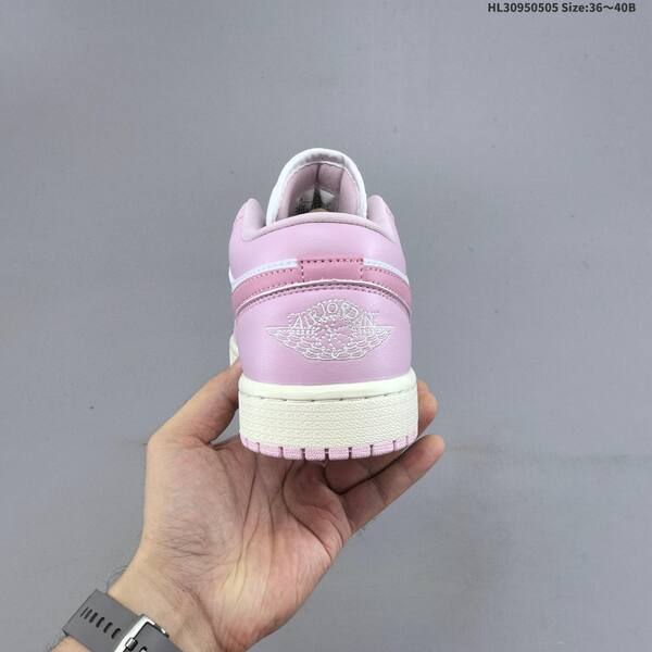 Nike Air Jordan 1 Low pink and white 36~40B casual