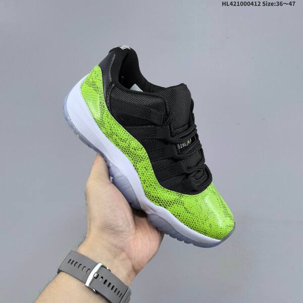Jordan Air Jordan 11 Retro Low Black/Volt Green/White and White/Yellow EU 36-47 basketball
