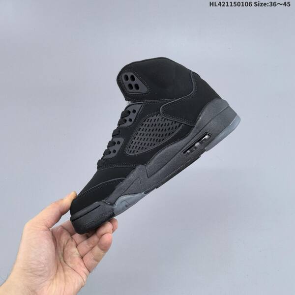 Jordan Air Jordan 5 Retro black / wolf grey 36~45 basketball